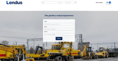 Lendus homepage