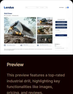 Mobile listing preview
