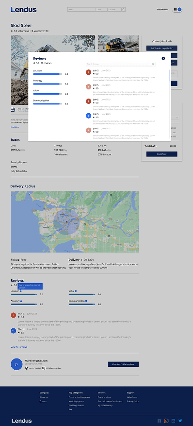 Final map and browse view